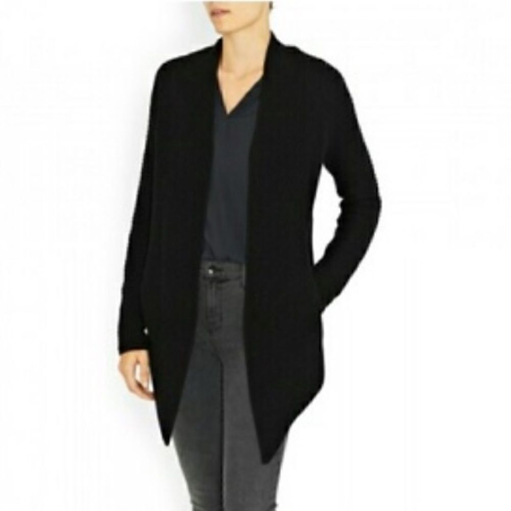Skull Cashmere Medusa Ribbed Cardigan with Pocket Mittens XS